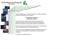Tablet Screenshot of ferienhaus-am-kurpark.info